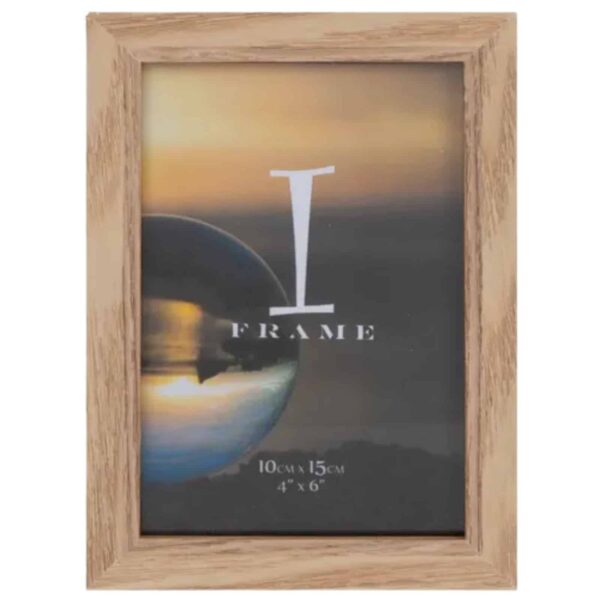 IFrame Oak Finish Photo Frame 4" x 6" Pack Of 4
