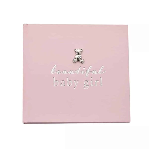 CG1019-beautiful-girl-pink-photo-album-front Bambino Beautiful Baby Girl Pink Photo Album