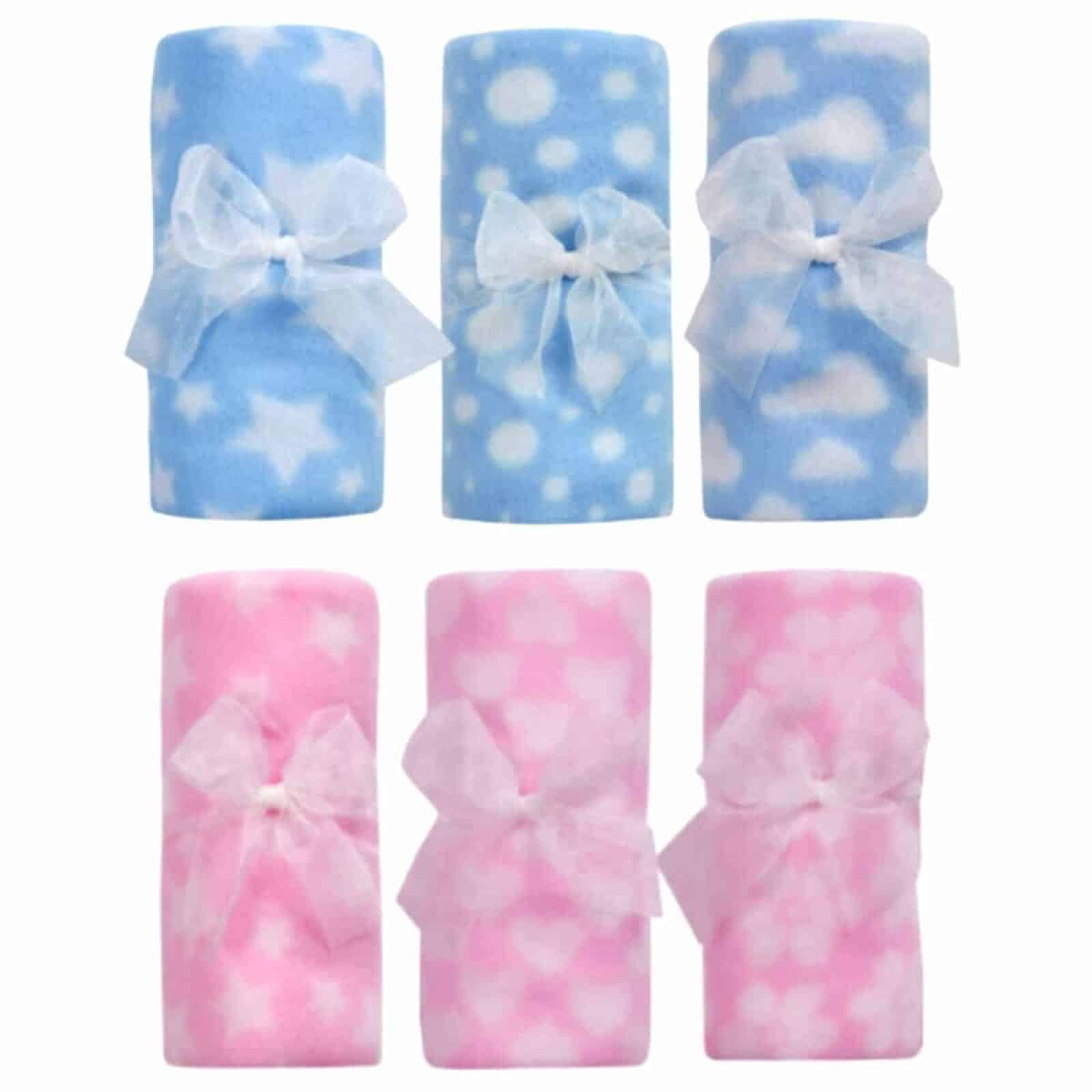 Blue Pink Soft Fleece Baby Blanket