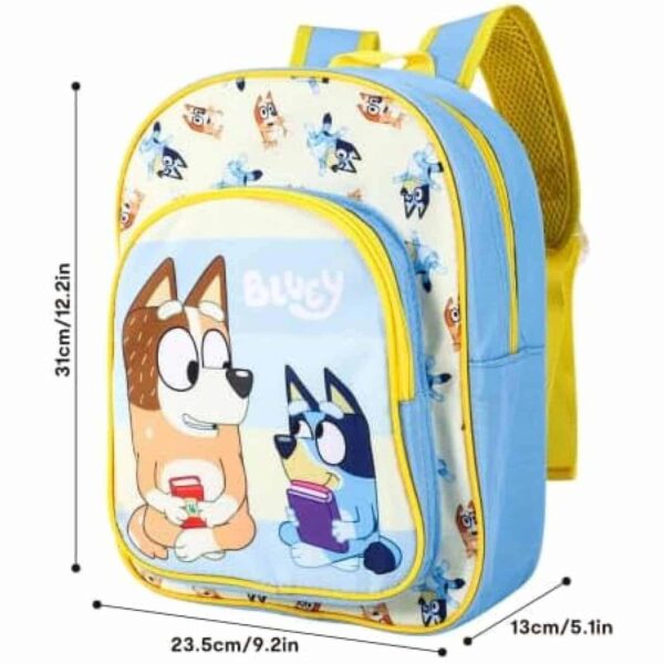 3334N-bluey-kids-deluxe-back-dimensions Bluey Kids Deluxe Backpack