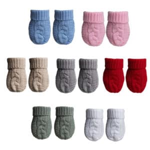 Cable Knit Baby Mittens 0-12 Months