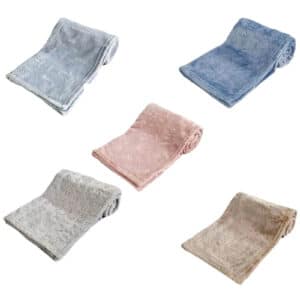 Soft Plush Embossed Baby Blanket