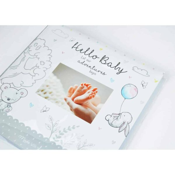 FS637-hugs-kisses-baby-photo-album-front Hugs & Kisses Hello Baby Photo Album