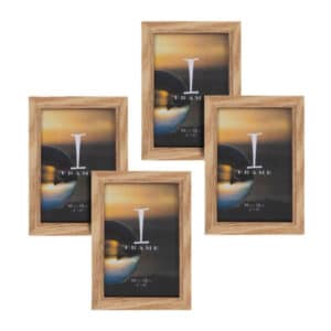 IFrame Oak Finish Photo Frame 4" x 6" Pack Of 4