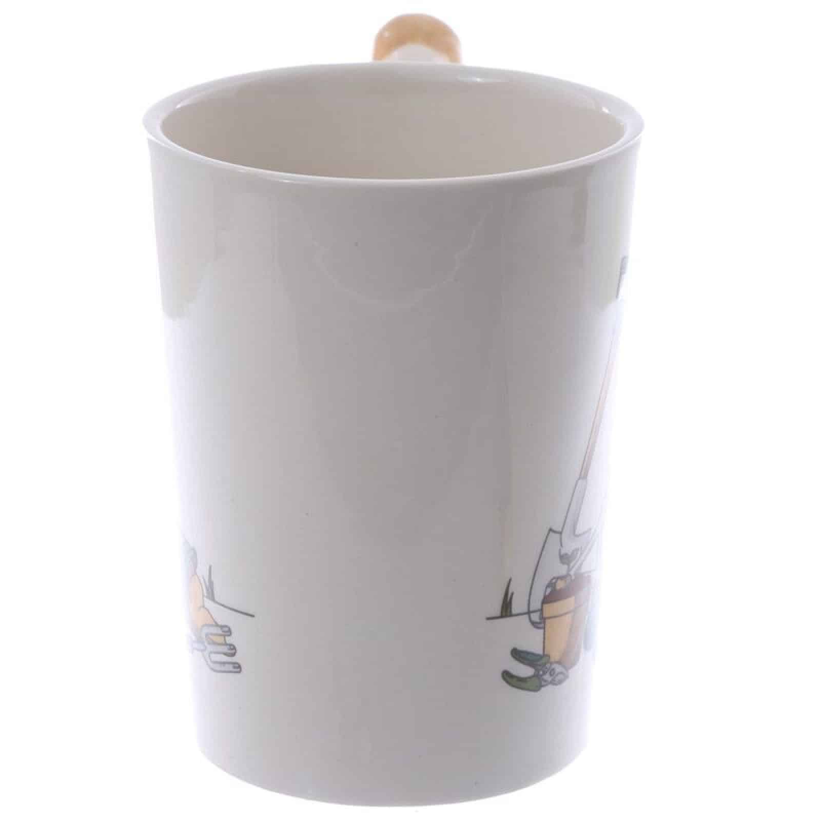 Garden Trowel Ceramic Shaped Handle Mug - Image 4