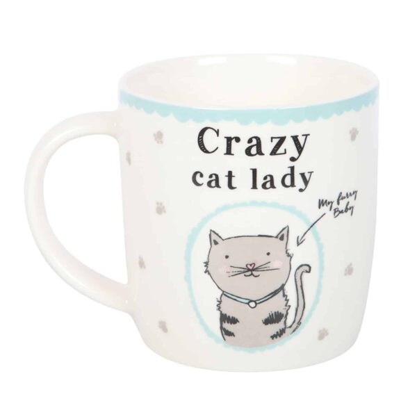 MU_52325-crazy-cat-lady-mug-front Crazy Cat Lady Bone China Mug
