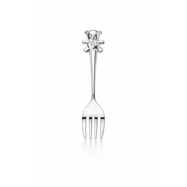 CG427-fork-with-teddy-tops Silver Plated Knife Fork Spoon Set With Teddy Top