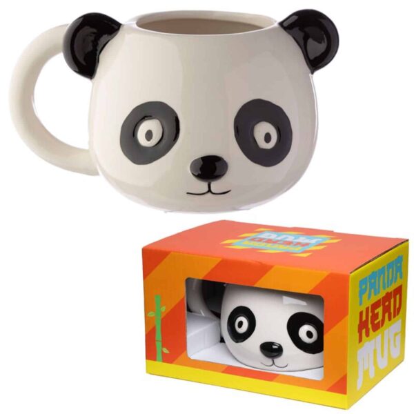 MUG287-panda-head-mug-with-box Adoramals Panda Head Ceramic Mug