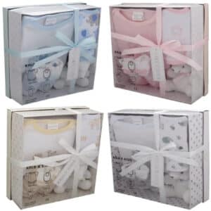 Baby 4 Piece Layette Gift Set 0-3 Months