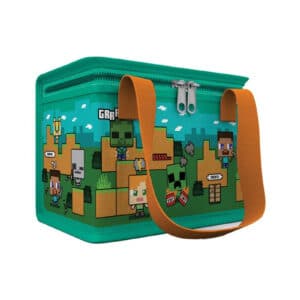 Minecraft Chibi Steve Alex  Cool Lunch Bag