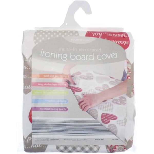 LAU110054-hearts-ironing-board-cover-packaging EZ-Fit Hearts Ironing Board Cover