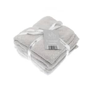 Elli & Raff Grey Baby Hooded Towels Pack Of 2