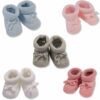 Knitted Tie Up Baby Bootees