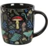 Dark Forest Mushroom Print Ceramic Mug With Gift Box